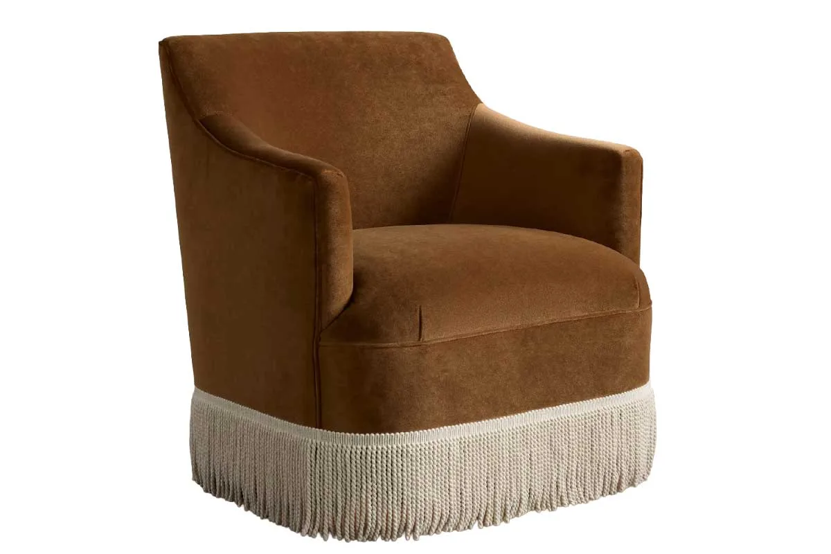 brown swivel chair