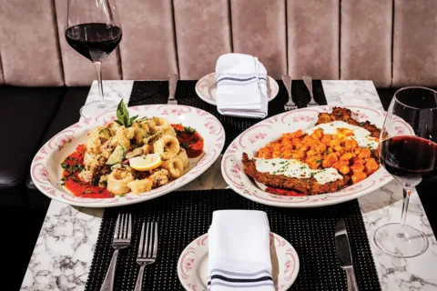 pasta dishes at carbonara