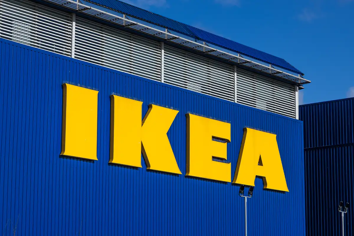the exterior sign on an IKEA store