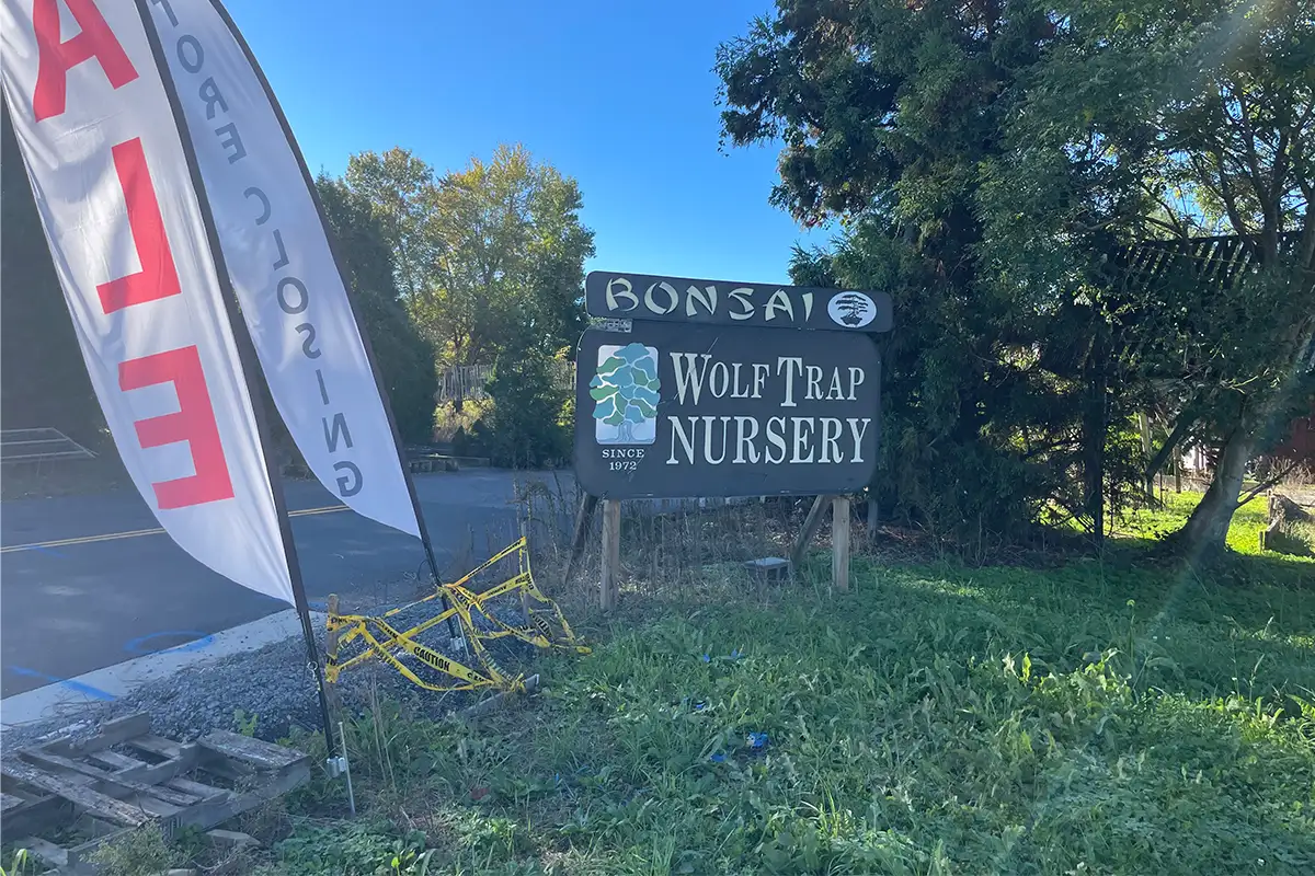 Wolf Trap Nursery sign