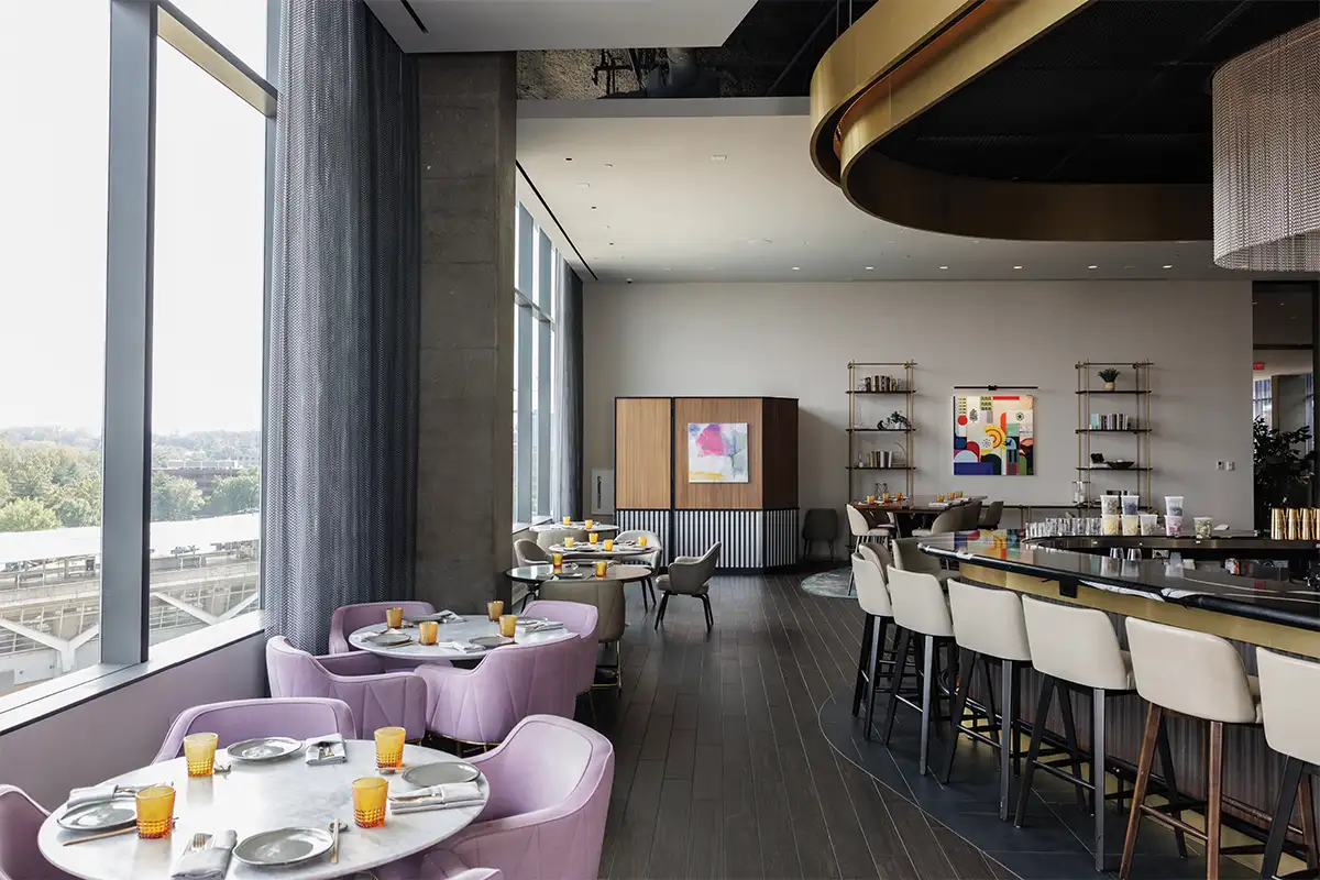dining area at Wren in Tysons