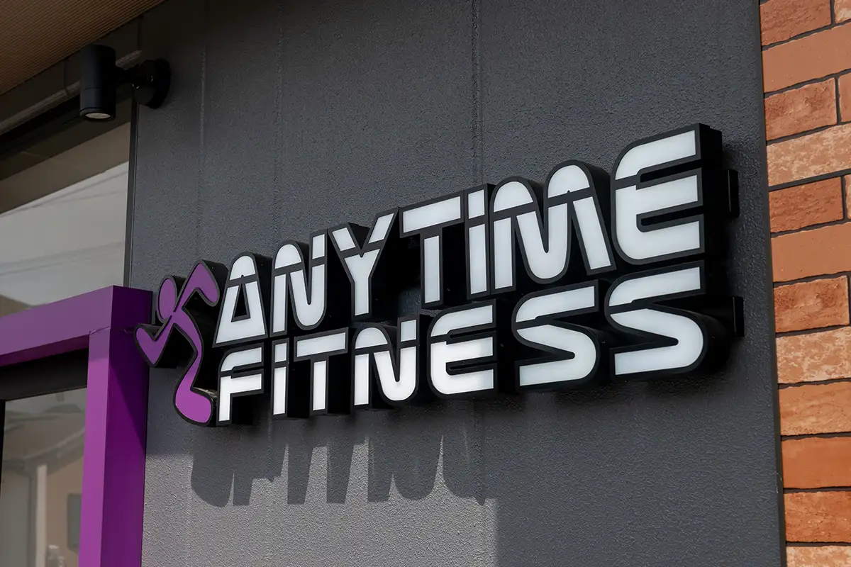 anytime fitness sign